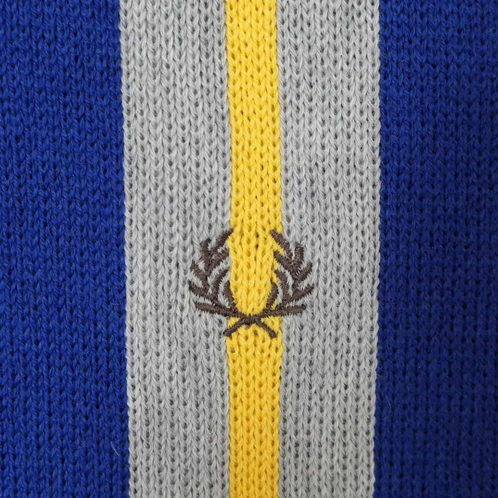 Fred Perry Bold Stripe Raschel Scarf - Picture 2 of 4